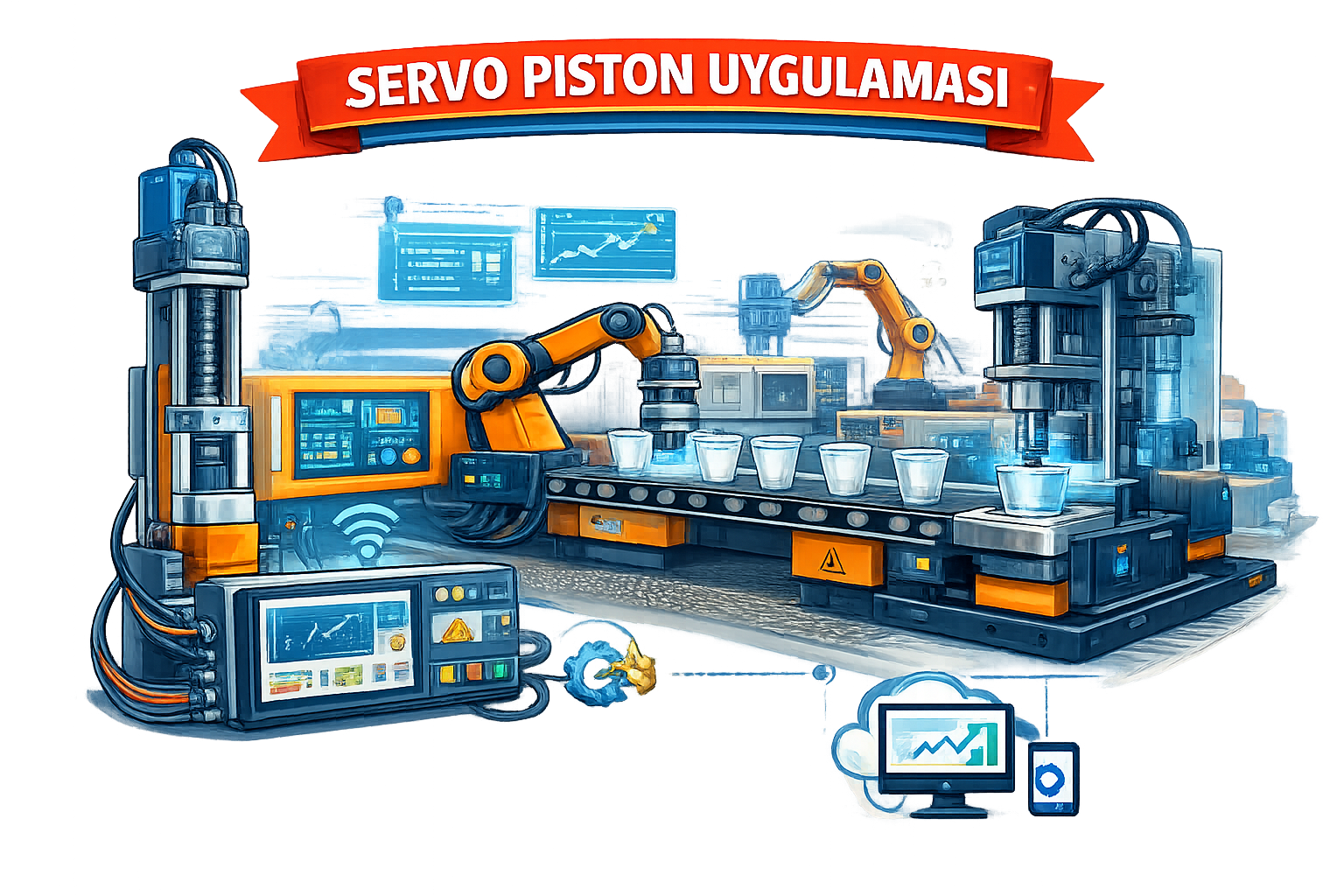 Servo Piston Uygulaması
